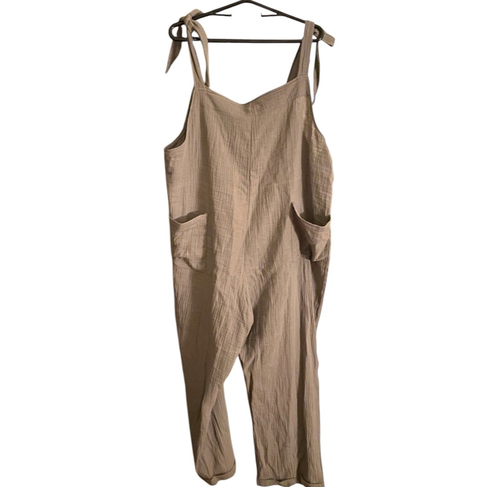 Women's Tan Jumpsuit